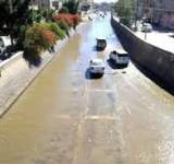  اغلاق طريق السايلة وسط العاصمة صنعاء